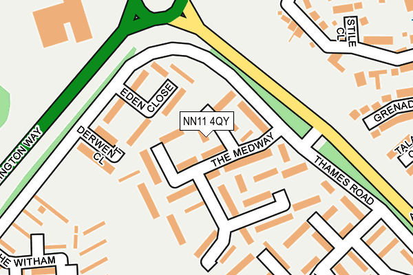 NN11 4QY map - OS OpenMap – Local (Ordnance Survey)