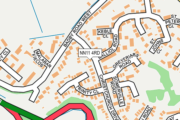 NN11 4RD map - OS OpenMap – Local (Ordnance Survey)