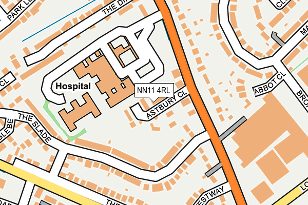 NN11 4RL map - OS OpenMap – Local (Ordnance Survey)