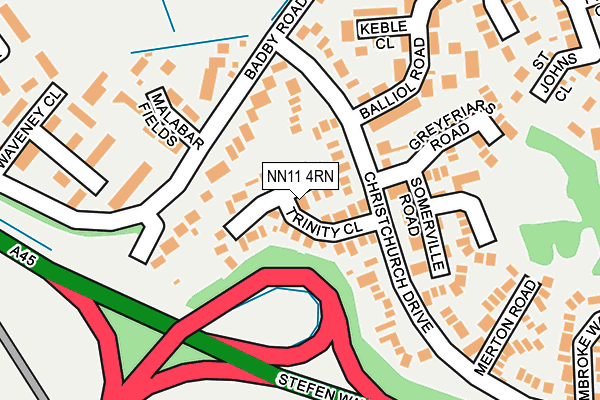NN11 4RN map - OS OpenMap – Local (Ordnance Survey)