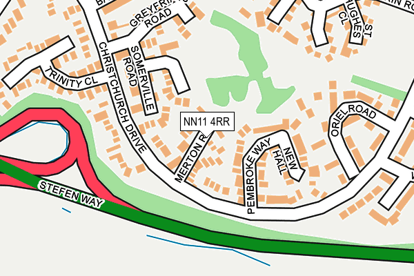 NN11 4RR map - OS OpenMap – Local (Ordnance Survey)