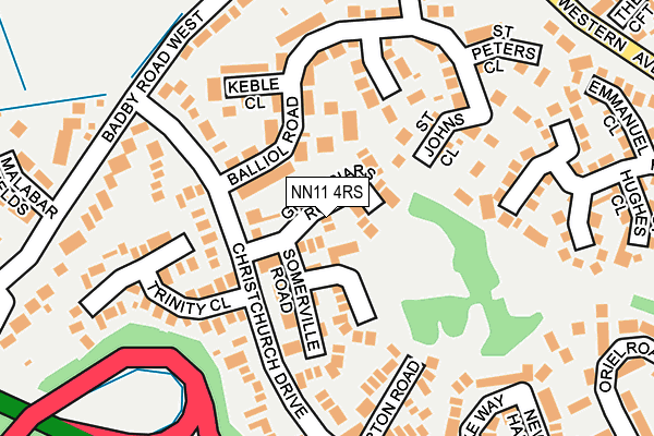 NN11 4RS map - OS OpenMap – Local (Ordnance Survey)