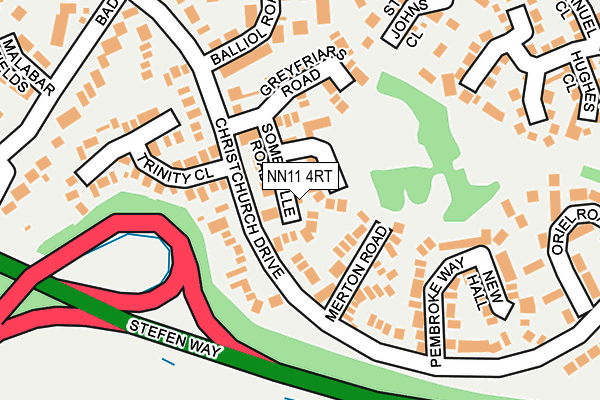 NN11 4RT map - OS OpenMap – Local (Ordnance Survey)