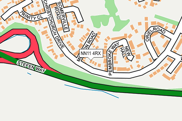 NN11 4RX map - OS OpenMap – Local (Ordnance Survey)