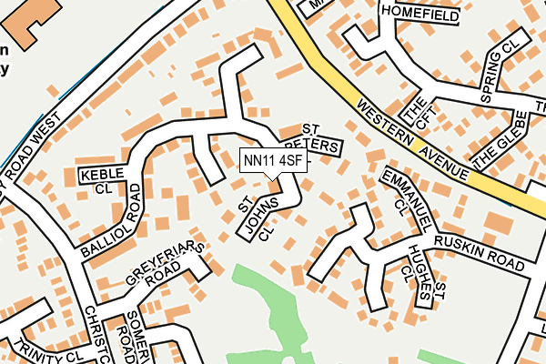 NN11 4SF map - OS OpenMap – Local (Ordnance Survey)