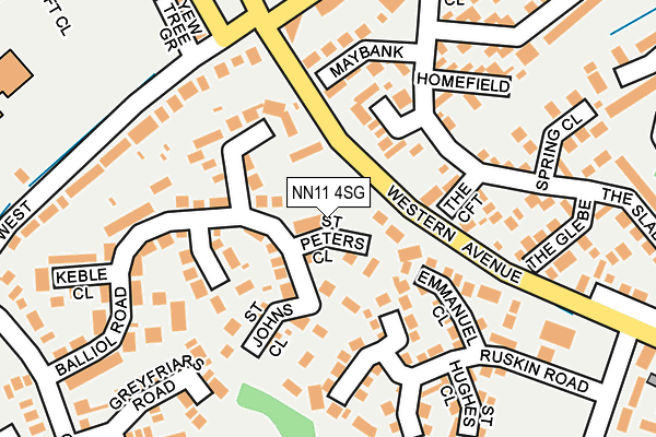 NN11 4SG map - OS OpenMap – Local (Ordnance Survey)