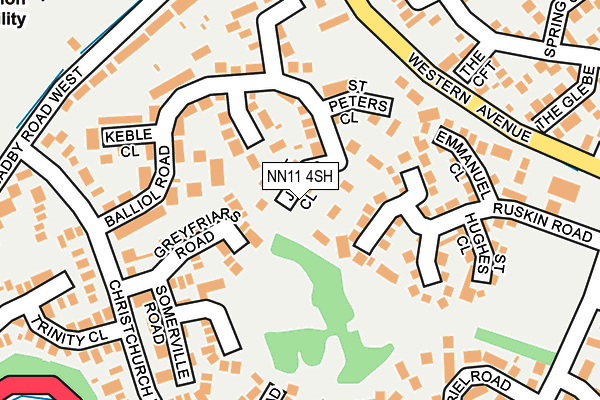 NN11 4SH map - OS OpenMap – Local (Ordnance Survey)