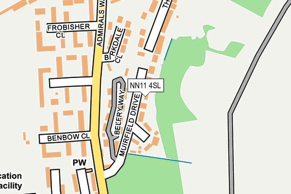 NN11 4SL map - OS OpenMap – Local (Ordnance Survey)