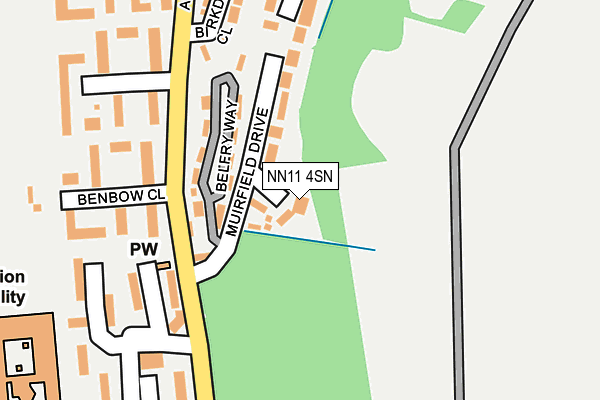 NN11 4SN map - OS OpenMap – Local (Ordnance Survey)