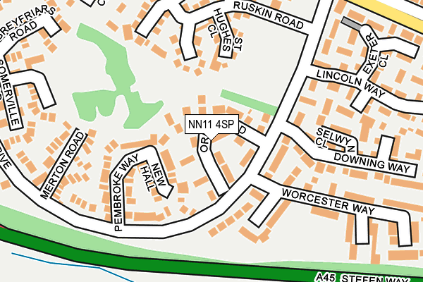 NN11 4SP map - OS OpenMap – Local (Ordnance Survey)