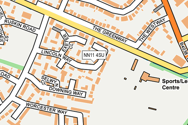 NN11 4SU map - OS OpenMap – Local (Ordnance Survey)