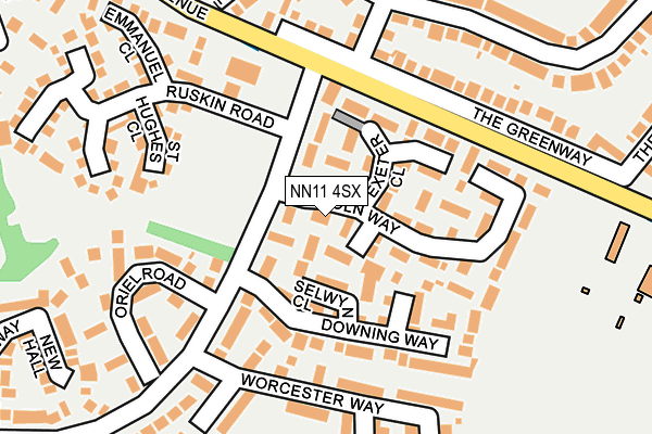 NN11 4SX map - OS OpenMap – Local (Ordnance Survey)