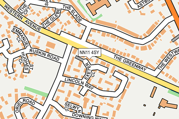 NN11 4SY map - OS OpenMap – Local (Ordnance Survey)