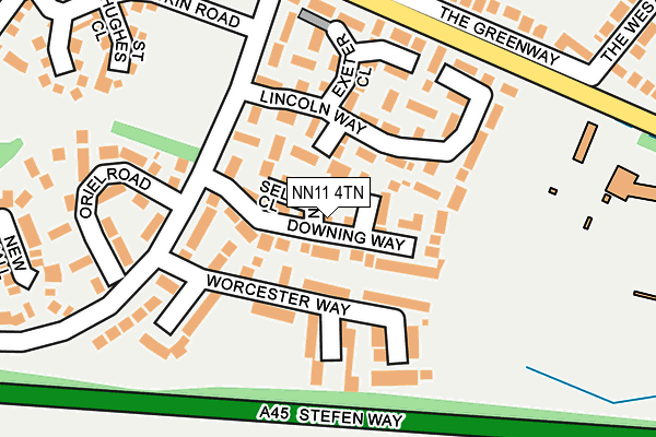 NN11 4TN map - OS OpenMap – Local (Ordnance Survey)