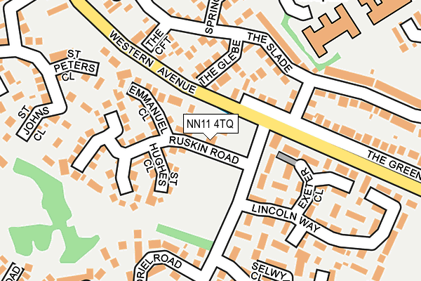 NN11 4TQ map - OS OpenMap – Local (Ordnance Survey)