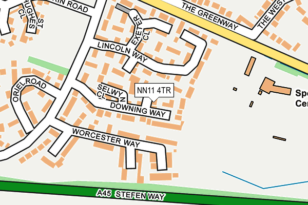 NN11 4TR map - OS OpenMap – Local (Ordnance Survey)