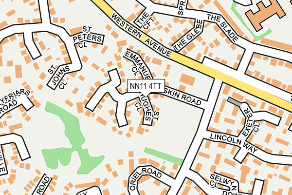 NN11 4TT map - OS OpenMap – Local (Ordnance Survey)