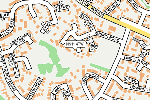 NN11 4TW map - OS OpenMap – Local (Ordnance Survey)