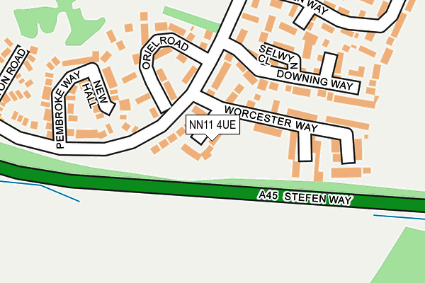 NN11 4UE map - OS OpenMap – Local (Ordnance Survey)