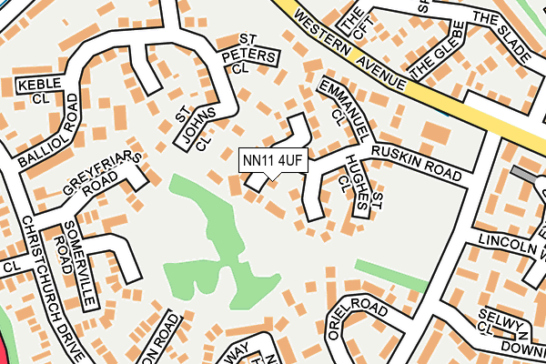 NN11 4UF map - OS OpenMap – Local (Ordnance Survey)