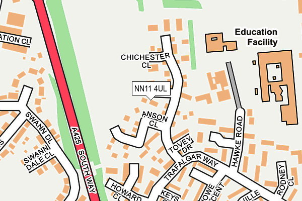 NN11 4UL map - OS OpenMap – Local (Ordnance Survey)