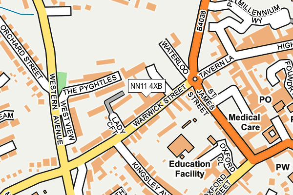 NN11 4XB map - OS OpenMap – Local (Ordnance Survey)