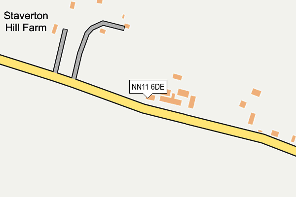 NN11 6DE map - OS OpenMap – Local (Ordnance Survey)