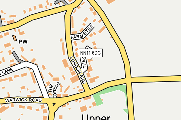 NN11 6DG map - OS OpenMap – Local (Ordnance Survey)