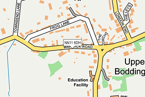 Map of BODDINGTON BARN DEVELOPMENTS LIMITED at local scale