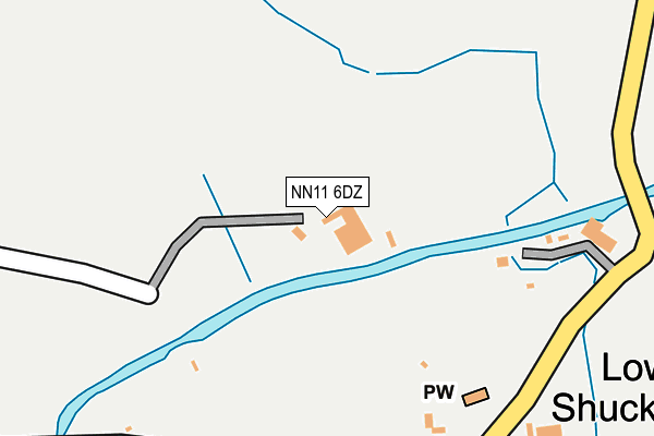 NN11 6DZ map - OS OpenMap – Local (Ordnance Survey)