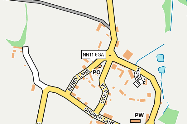 NN11 6GA map - OS OpenMap – Local (Ordnance Survey)