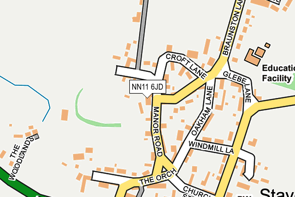 NN11 6JD map - OS OpenMap – Local (Ordnance Survey)