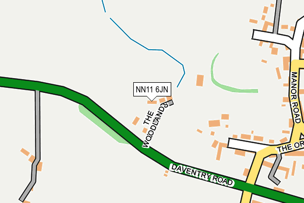 NN11 6JN map - OS OpenMap – Local (Ordnance Survey)