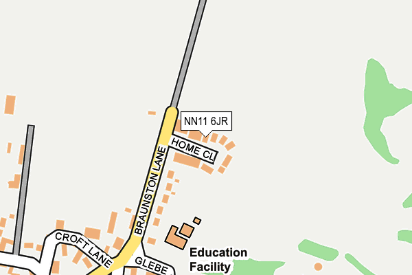 NN11 6JR map - OS OpenMap – Local (Ordnance Survey)