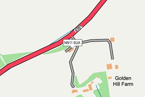 NN11 6UA map - OS OpenMap – Local (Ordnance Survey)