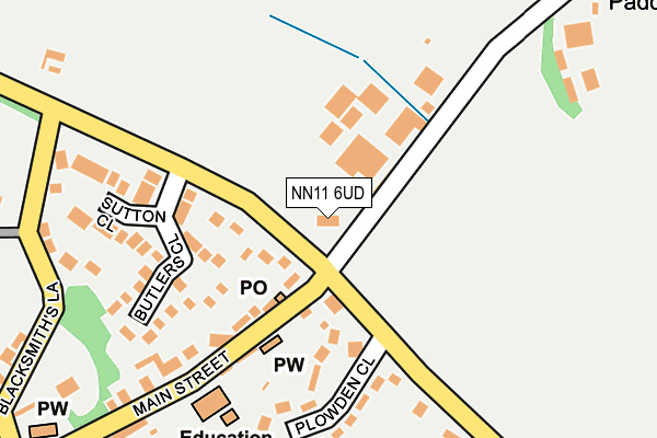 NN11 6UD map - OS OpenMap – Local (Ordnance Survey)