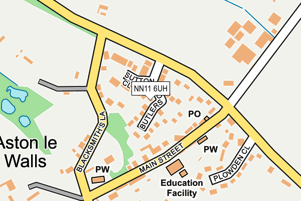 NN11 6UH map - OS OpenMap – Local (Ordnance Survey)