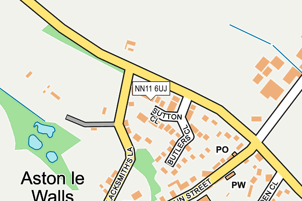 NN11 6UJ map - OS OpenMap – Local (Ordnance Survey)