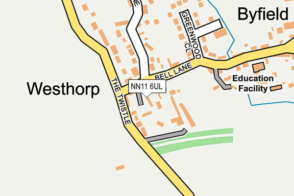 NN11 6UL map - OS OpenMap – Local (Ordnance Survey)