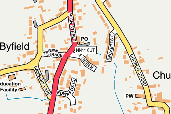 NN11 6UT map - OS OpenMap – Local (Ordnance Survey)