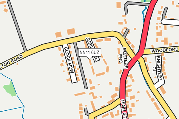 NN11 6UZ map - OS OpenMap – Local (Ordnance Survey)