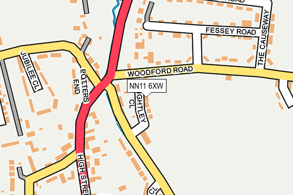 NN11 6XW map - OS OpenMap – Local (Ordnance Survey)
