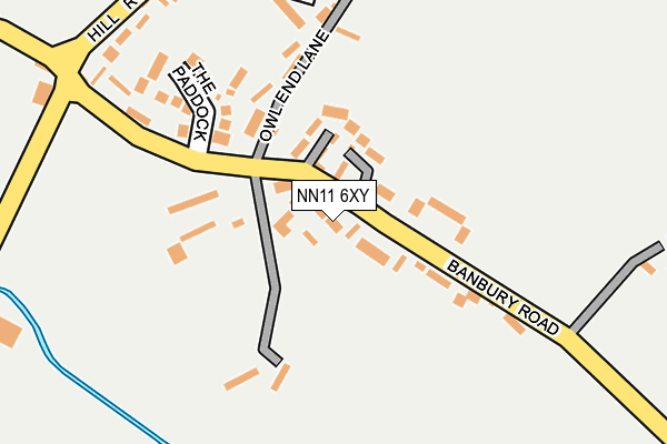 NN11 6XY map - OS OpenMap – Local (Ordnance Survey)
