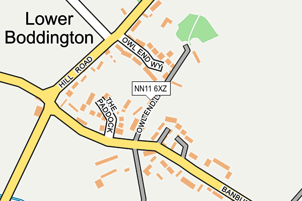 NN11 6XZ map - OS OpenMap – Local (Ordnance Survey)