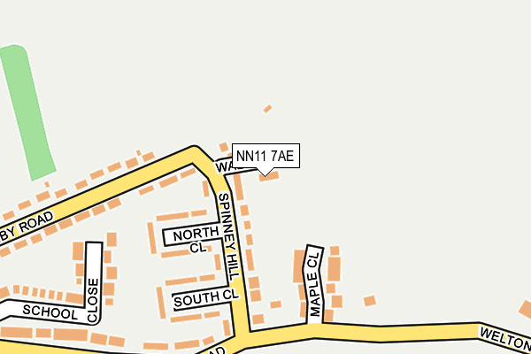 NN11 7AE map - OS OpenMap – Local (Ordnance Survey)