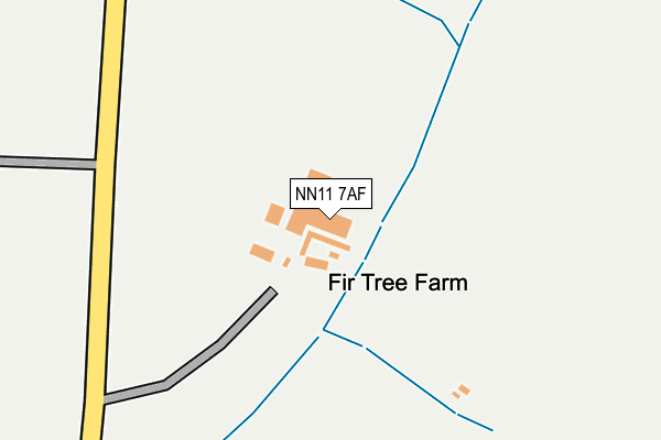 NN11 7AF map - OS OpenMap – Local (Ordnance Survey)