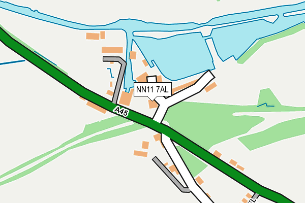 NN11 7AL map - OS OpenMap – Local (Ordnance Survey)