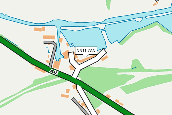 NN11 7AN map - OS OpenMap – Local (Ordnance Survey)