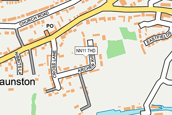 NN11 7HD map - OS OpenMap – Local (Ordnance Survey)