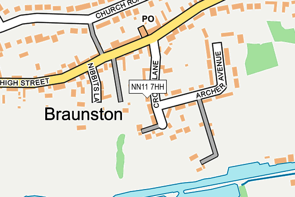 Map of BRAUNSTON GARAGE LIMITED at local scale